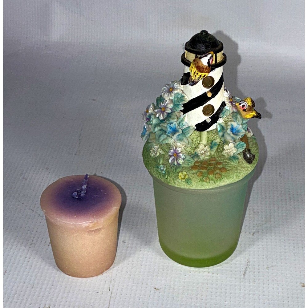 Yankee Candle Seaside Holiday Votive Jar Topper & Holder Set Glass Small 1018570
